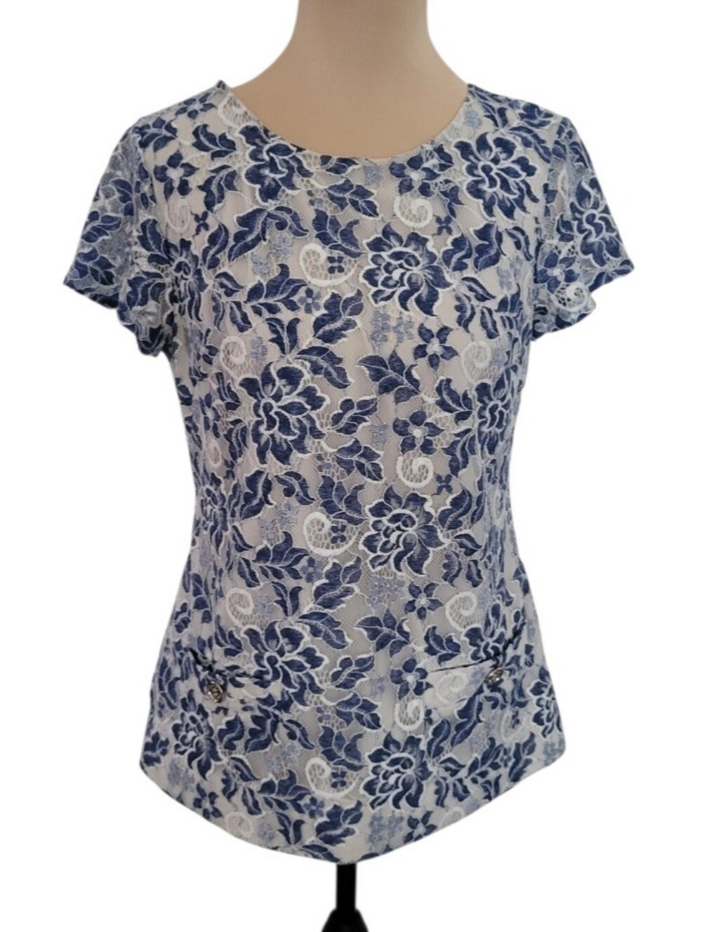Tommy Hilfiger Women's Floral Lace Blouse - Size 6